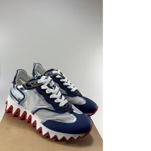 womens Metallic Clear Mesh zigzag sole shark Sharkina Sneakers e458